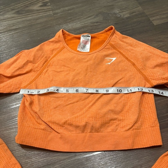 Gymshark Orange Long Sleeve Top - Picture 3 of 4